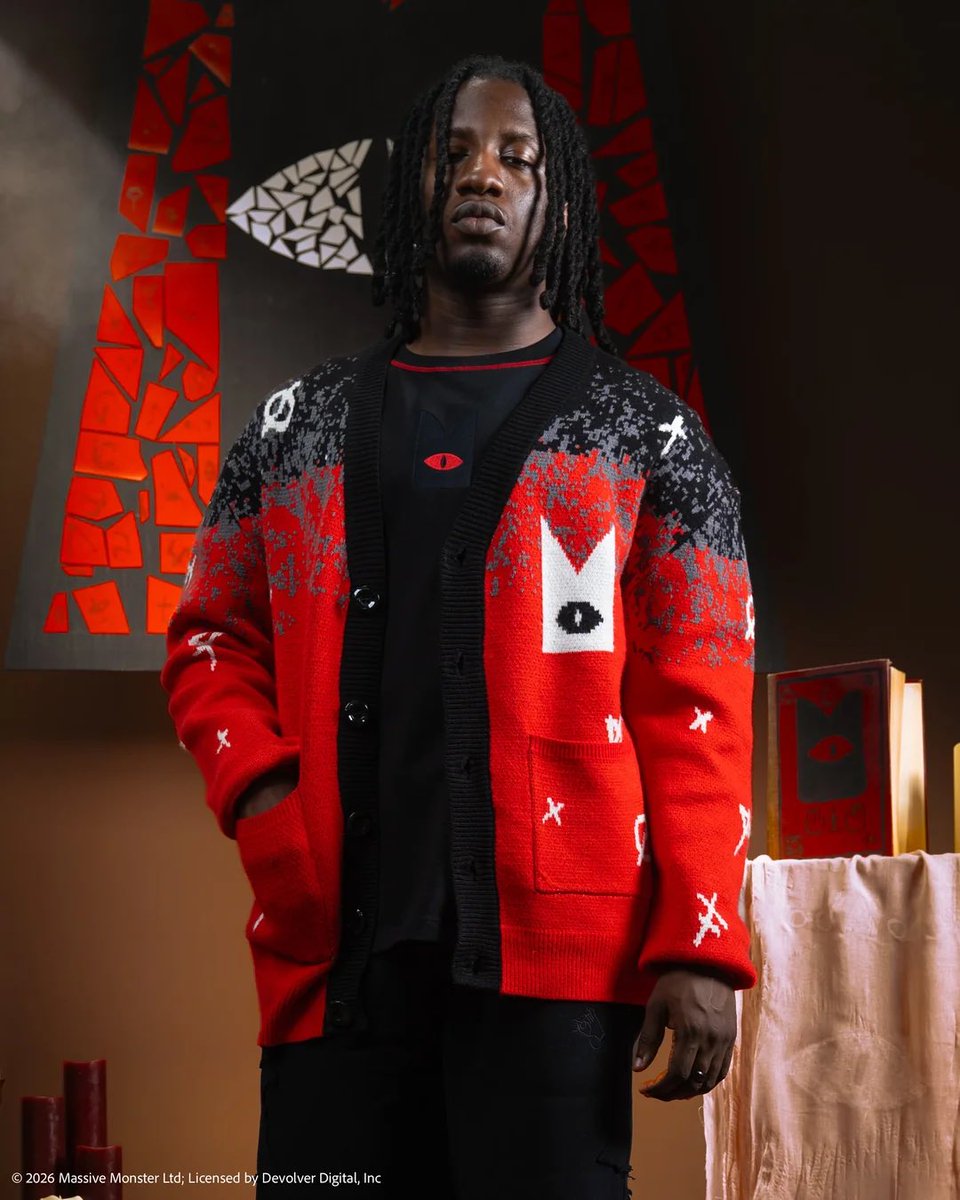 HandsSteady's tweet photo. Cult of the Lamb - Lamb Cardigan

https://t.co/6jchHfZEVh

Available Globally!
© 2026 Massive Monster Ltd; Licensed by Devolver Digital, Inc

#cultofthelamb https://t.co/D7zch2HUPv