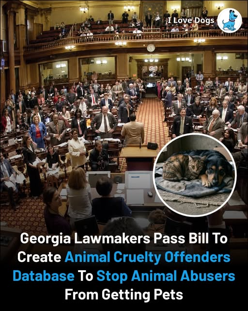 tiger26931's tweet photo. The bill now heads to Governor Brian Kemp for final approval. If signed, Georgia joins a growing movement sending one clear message: those who harm animals don't deserve another chance to do it. https://t.co/A32f2u5RNw