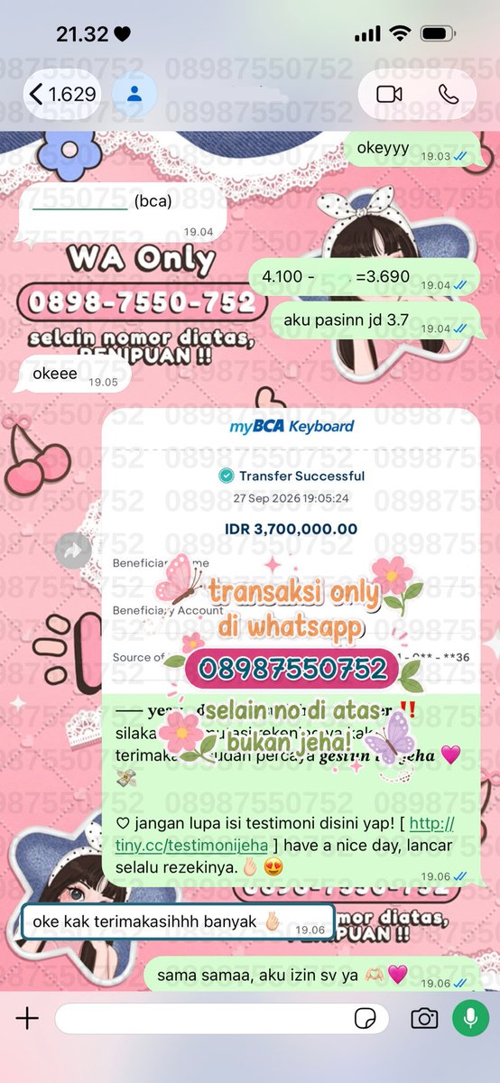 125Kepin's tweet photo. #zonauang ( 070 )
jangan cuma dianggurin limitnya 😭🎀
kalau lagi butuh dana, sini aku bantu gestun kak! proses satset, admin ramah &amp; fee transparan ♡

💌 trusted with 4.5OO+ proof
💌 berbagai paylater &amp; metode
💌 fast tf < 5 menit
💌 siap bantu sampai selesai 🩷

💜 wa only. https://t.co/OewZ3zKQlM