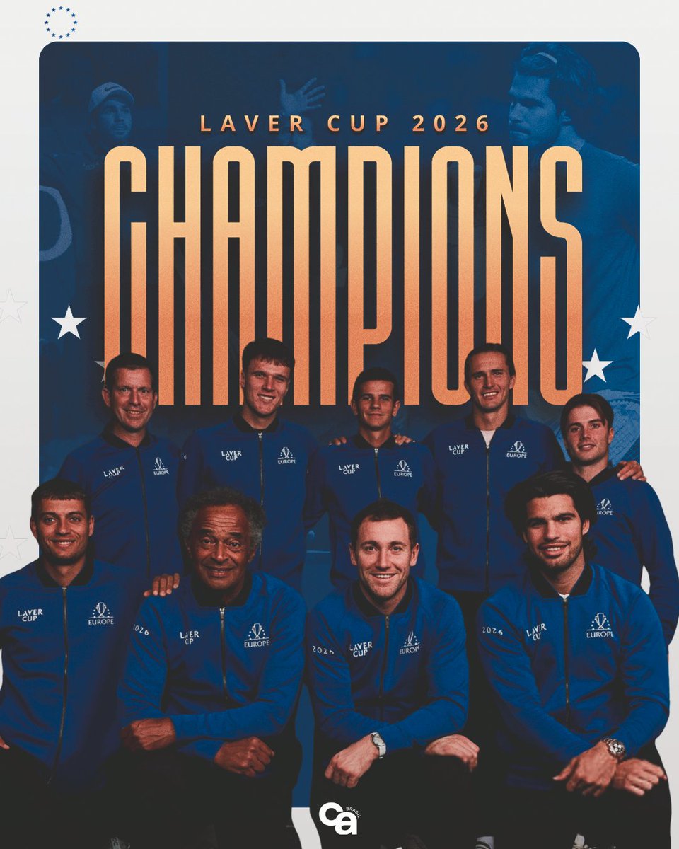 carlosalcarazbr's tweet photo. 🇪🇺 O TIME EUROPA É CAMPEÃO DA LAVER CUP 2026. https://t.co/R6P88dk8xI