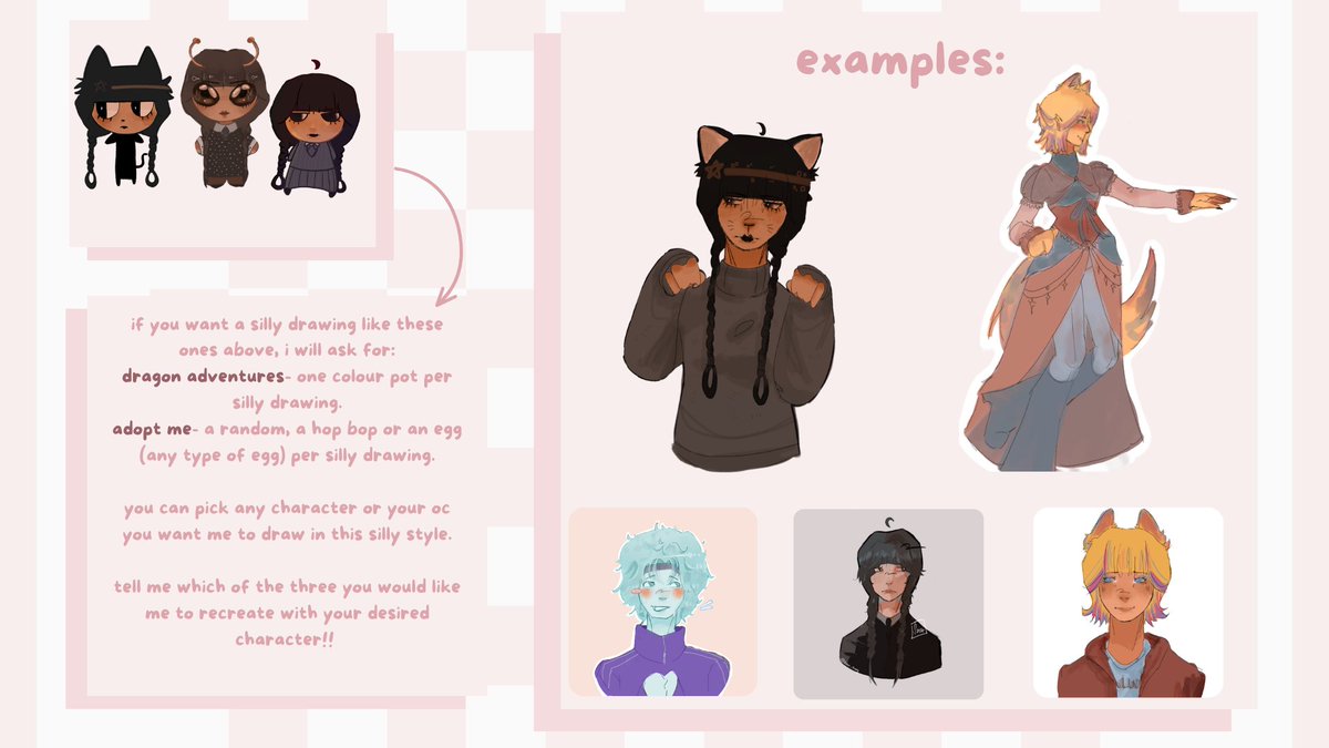 sunny_sonaa's tweet photo. Starting commissions!! Hehe ^^ // empezando Comisiones!! Jeje ^^ 

#dragonadventures #adoptme #commissionsopen #commission #comms https://t.co/0end332g0h