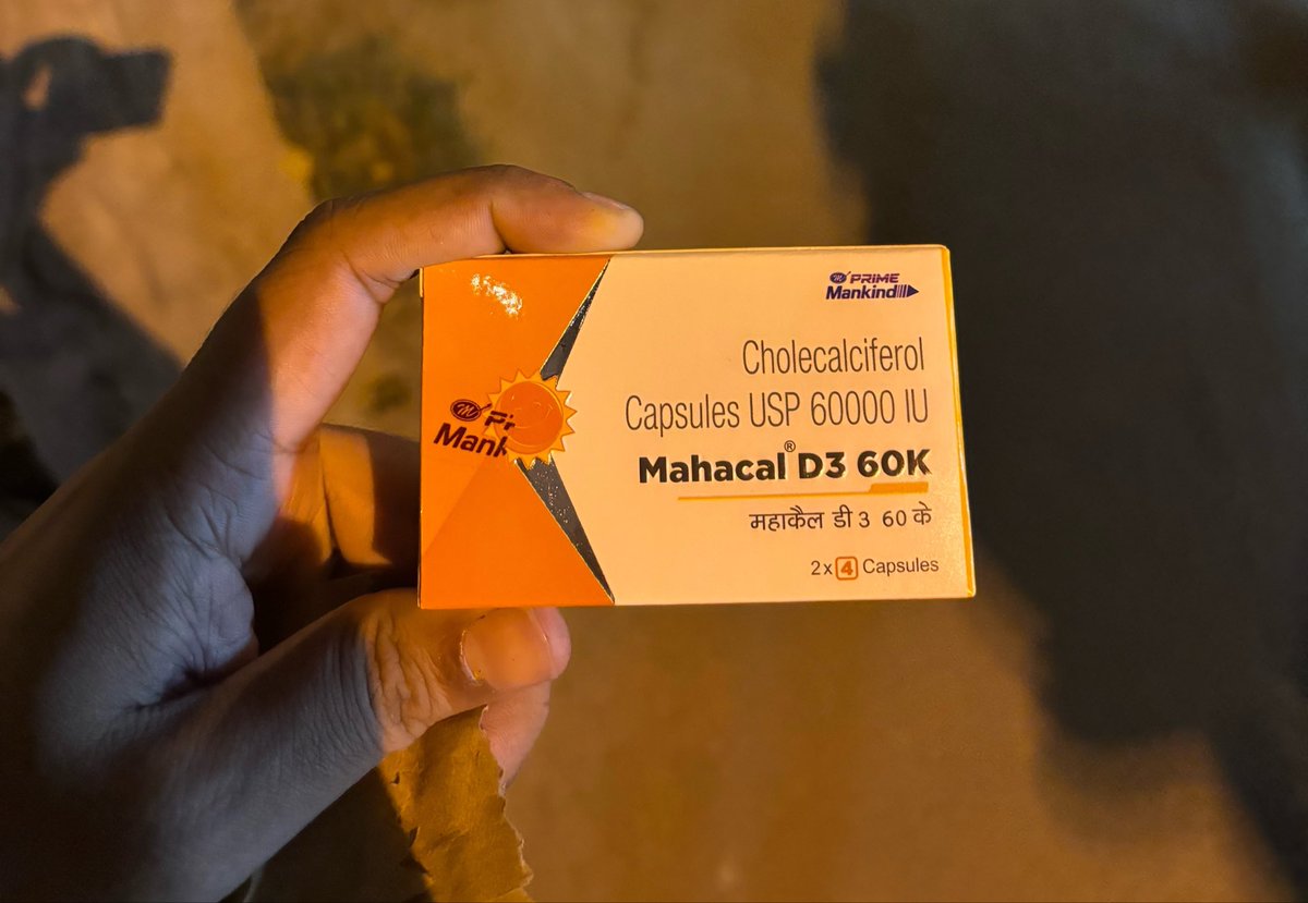 imajokin's tweet photo. Indian pharma companies are so unserious bro why is my Vit D tablet named mahacal??? https://t.co/8TEfNdfRdk
