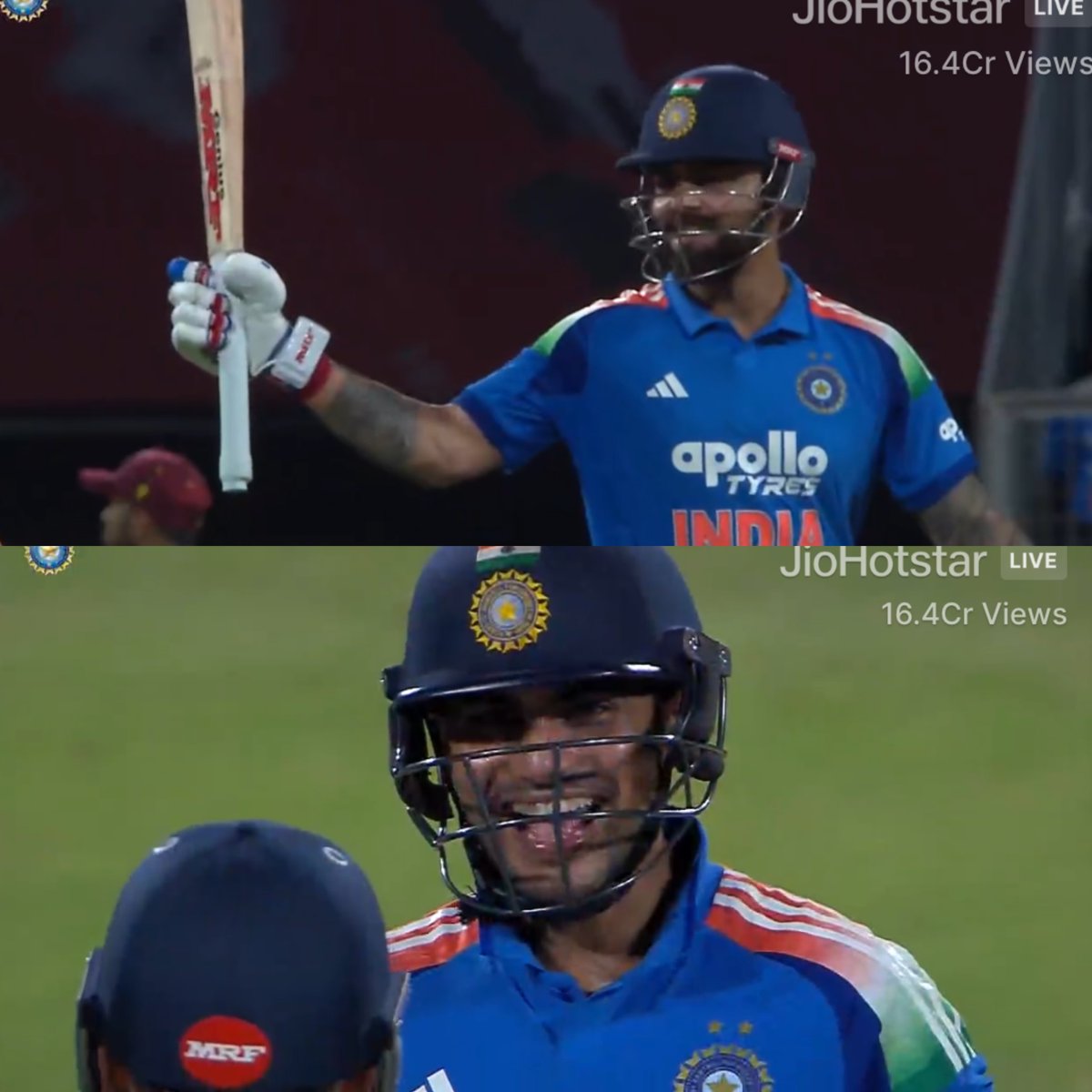 BluntIndianGal's tweet photo. The way Gill was so happy when Kohli completed his half century😭❤️ https://t.co/z4GWL02Ab4