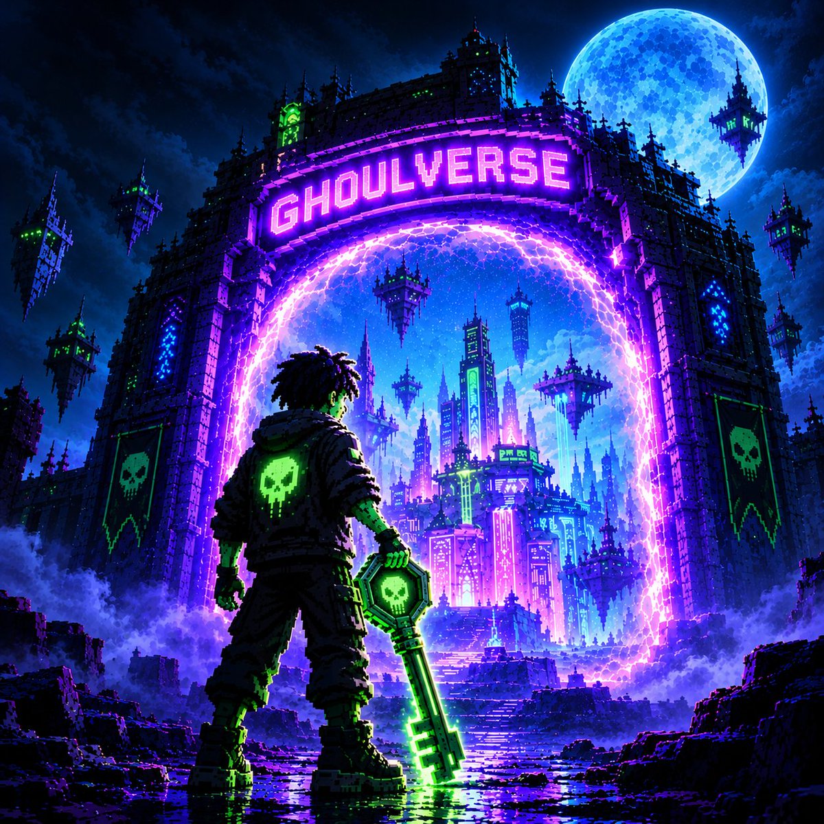 pixel_ghouls's tweet photo. Pixel Ghouls won’t be another NFT just sitting in your wallet.

They’ll be your pass into the Ghoulverse.

As a holder, you’ll be able to:

• Stake your Pixel Ghouls and earn $GHOUL
• Jump into exclusive games and compete $GHOUL 
This is only the beginning.
The Ghouls are waking up
Are you prepared to enter the Ghoulverse?