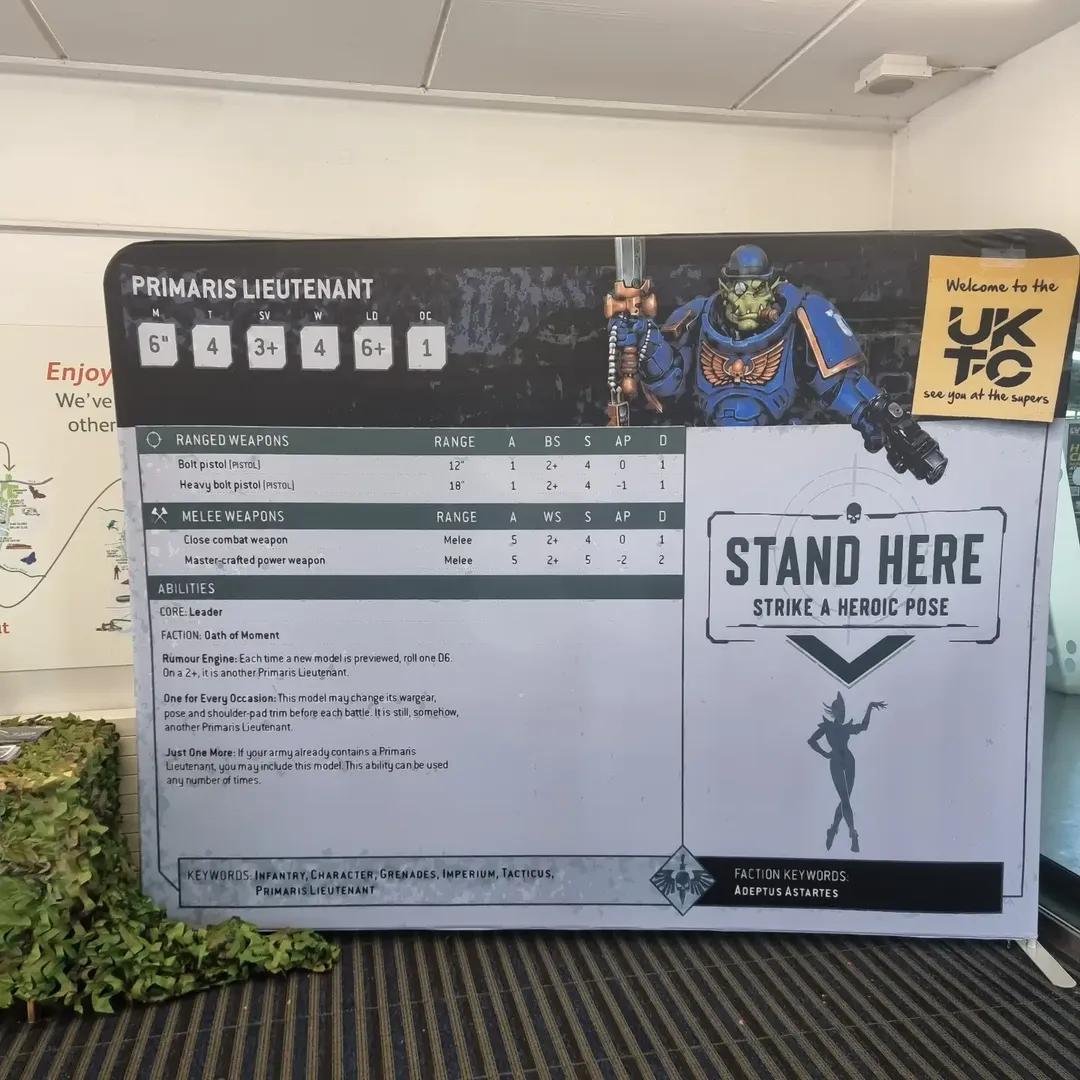 ChrisFrosin's tweet photo. The #UKTC making poor decisions yet again at the LGT this weekend.
Ai Ork Primaris Lieutenant this time! /sigh!

Why do huge companies with huge turnover never want to use artists?!?!?!

#WarhammerCommunity https://t.co/UfJ38qkcRy