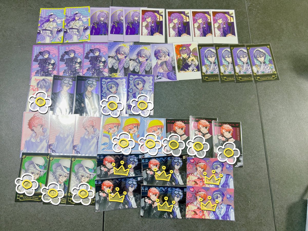 pomumochi's tweet photo. 譲渡
にじさんじ 🦸‍♂️ チェキ風カード

譲 画像参照

求 定価+送料
👑🌸2枚目単体可能です。
無印は2枚目＞＞👑同数お引き取りください。
よろしくお願いいたします。 https://t.co/jwUBOxwcEl
