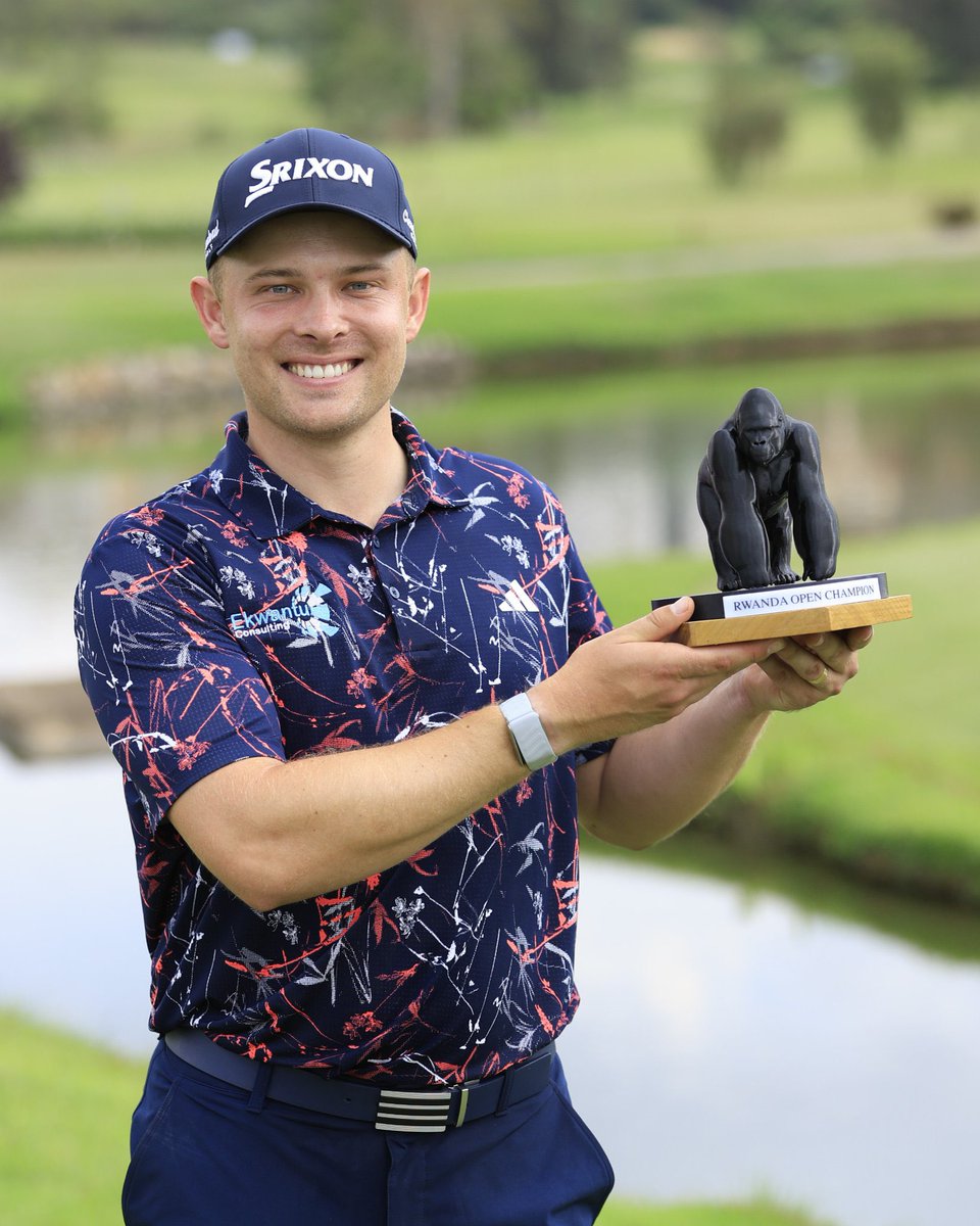 RwandaOpen2026's tweet photo. First win on the Sunshine Tour. โ
๐
Congratulations to Kyle de Beer on claiming a win at the 2026 Rwanda Openโณ๏ธ
#RwandaOpen2026 ๐๐ผ
#VisitRwanda
#RwandaGolfers https://t.co/v6B3z39ro7