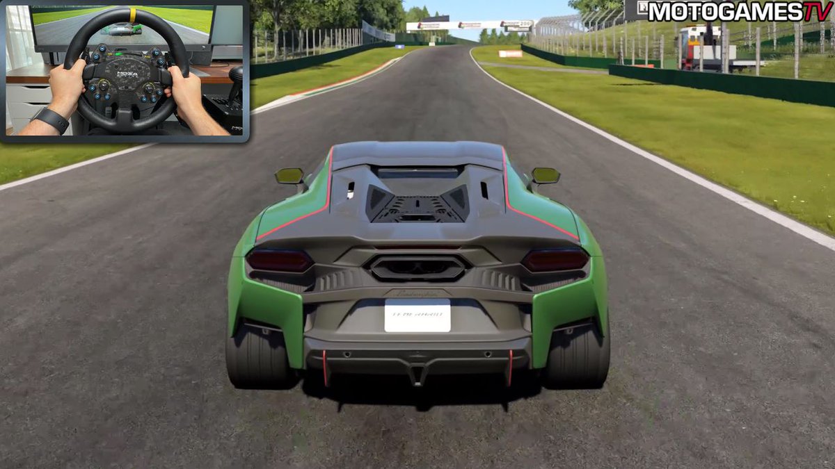 MotoGamesTV's tweet photo. Project Motor Racing - 2026 Lamborghini Temerario at San Marino | Moza DD R9 Gameplay https://t.co/qRo652e7NL #ProjectMotorRacing #BRINGEARPLUGS https://t.co/ak0rZesDD6