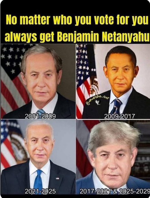 jchodagam's tweet photo. @RepThomasMassie In charge is POTUS Bibi. USA has POTUS Bibi for decades now. He with VP Miriam Addelson decide the external - foreign &amp; Internal - domestic policy on USA spend, what money should be spent on which priorities https://t.co/hk5F048nTH