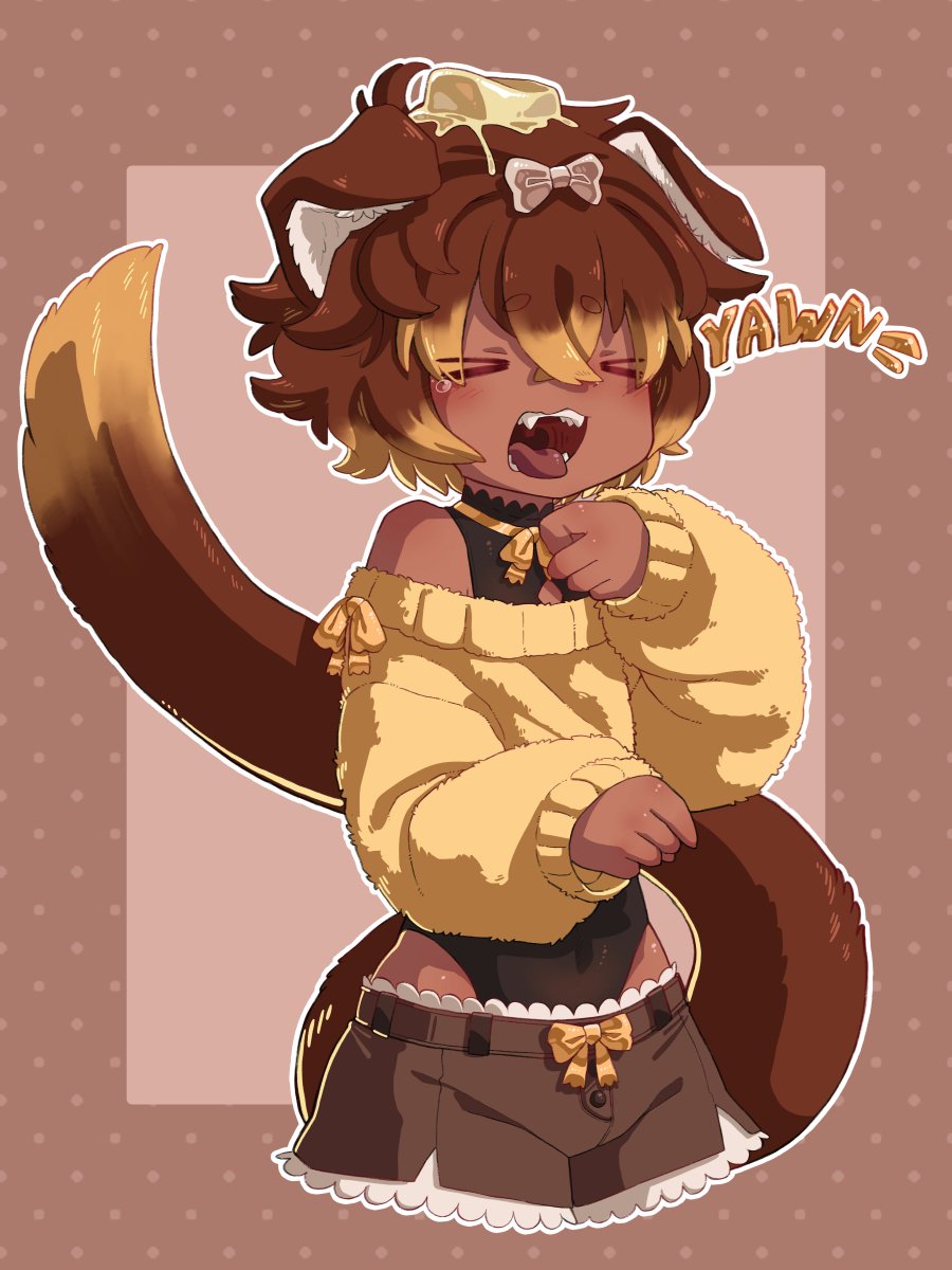 fuwafavt's tweet photo. Cute little catboy yawn!!

🎨: @Grinchy_Cola https://t.co/F4tSfSBDtf