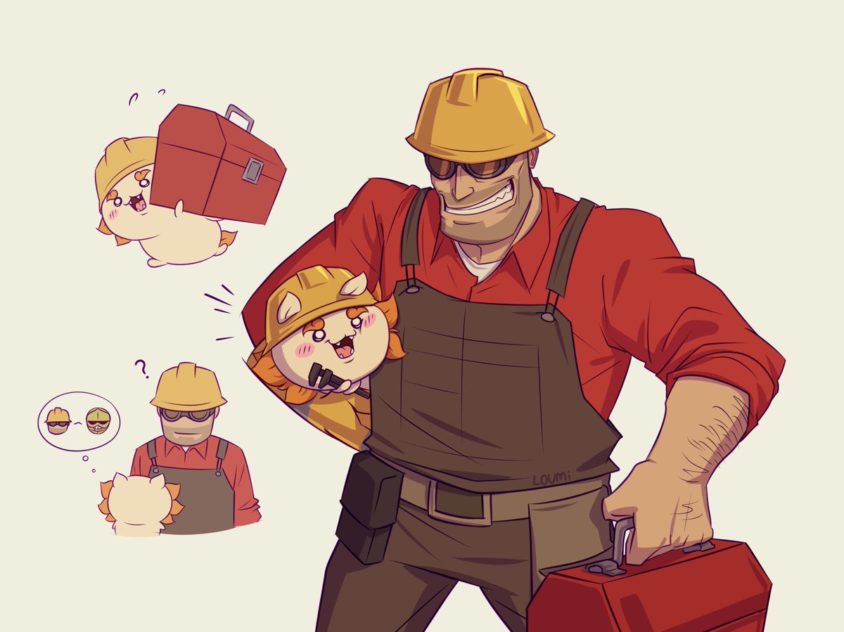 LouminouzL's tweet photo. more stupids .,, #tf2 #chiikawa https://t.co/wUNUB75OT9