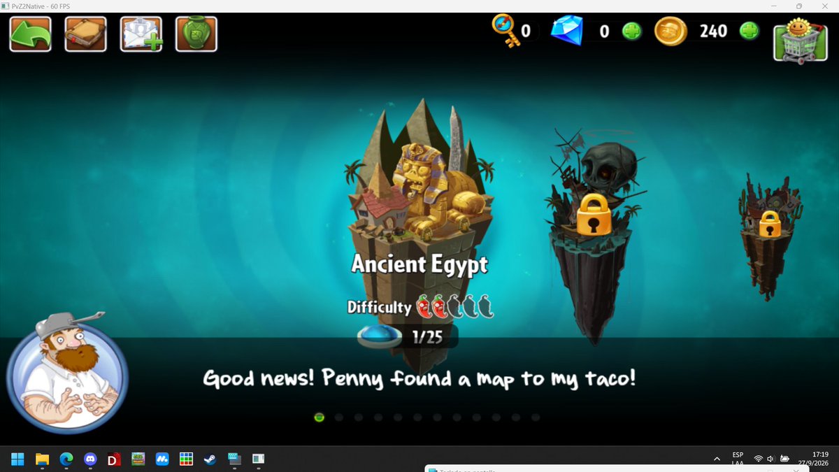 BvgCrusader's tweet photo. Vengo anunciarles que estare desarrollando un nuevo video del canal luego de mucho tiempo, en donde tendra el mismo empeño y calidad que mi video hacia Pvz Replanted.

Se titulara, "Plants Vs Zombies 2 es un buen juego"
(aca jugando al port de optijuegos) https://t.co/PHpK6QzfWU
