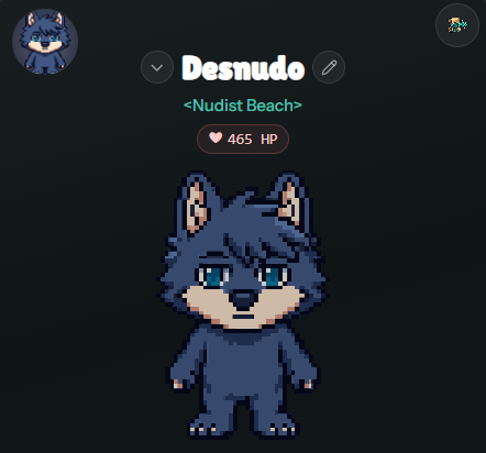 PersigoT's tweet photo. My third puppy, called "Desnudo," a 4-trait NeKeD Dao @wolfswapwolfies, reached level 50 on @playwolfage.

Climbing positions both in the general rank and in the Nudist Beach, getting stronger everyday. Now it's time for champagne, and enjoy the evening in the sauna to celebrate https://t.co/qkEoQjynBN
