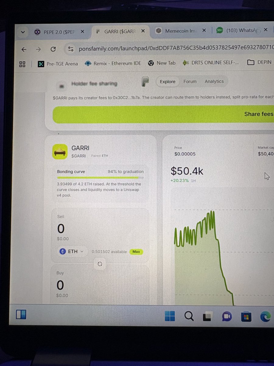 degenBRO__'s tweet photo. New ATH

$GARRI AT 50k

Graduated already!! https://t.co/YjkuClVKw1