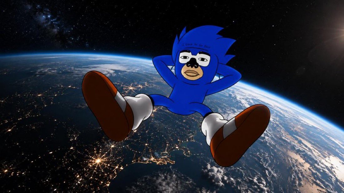 JoeThaRealestt's tweet photo. @Sanic_heggehog Sanic is in a moon mission 🤫 https://t.co/sJdNKuVzna