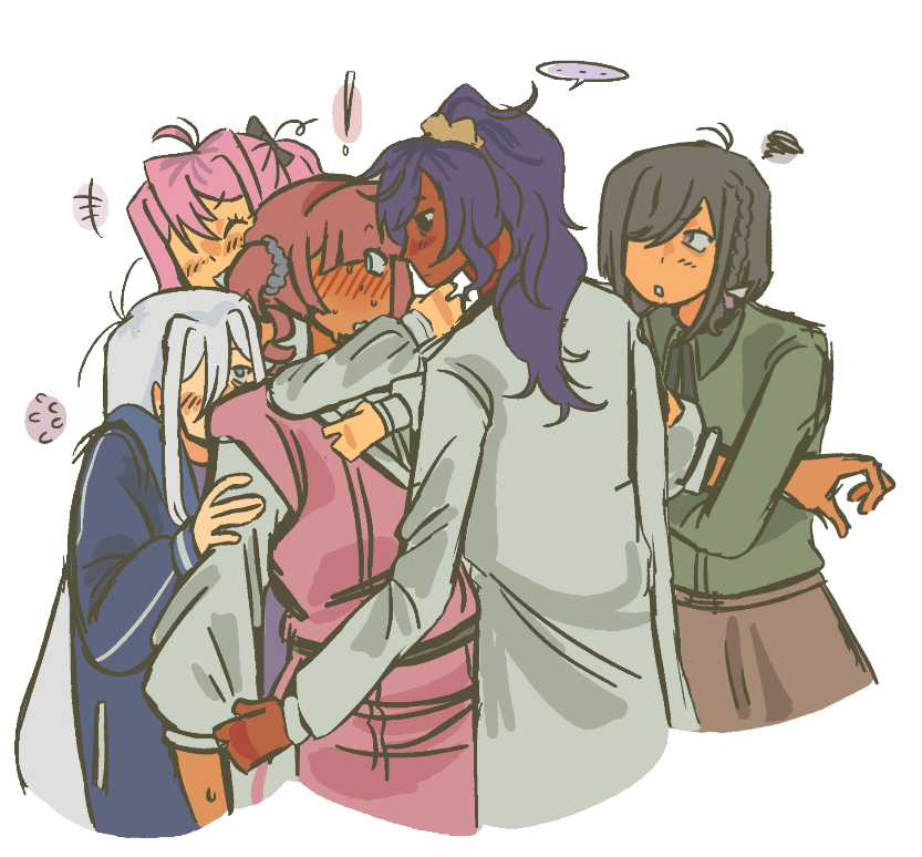 sesdotsam's tweet photo. uuuh i didnt like how ena was so far off so i tried to like put her a bit closer to the rest of the group whatever https://t.co/IQN11vmNKa