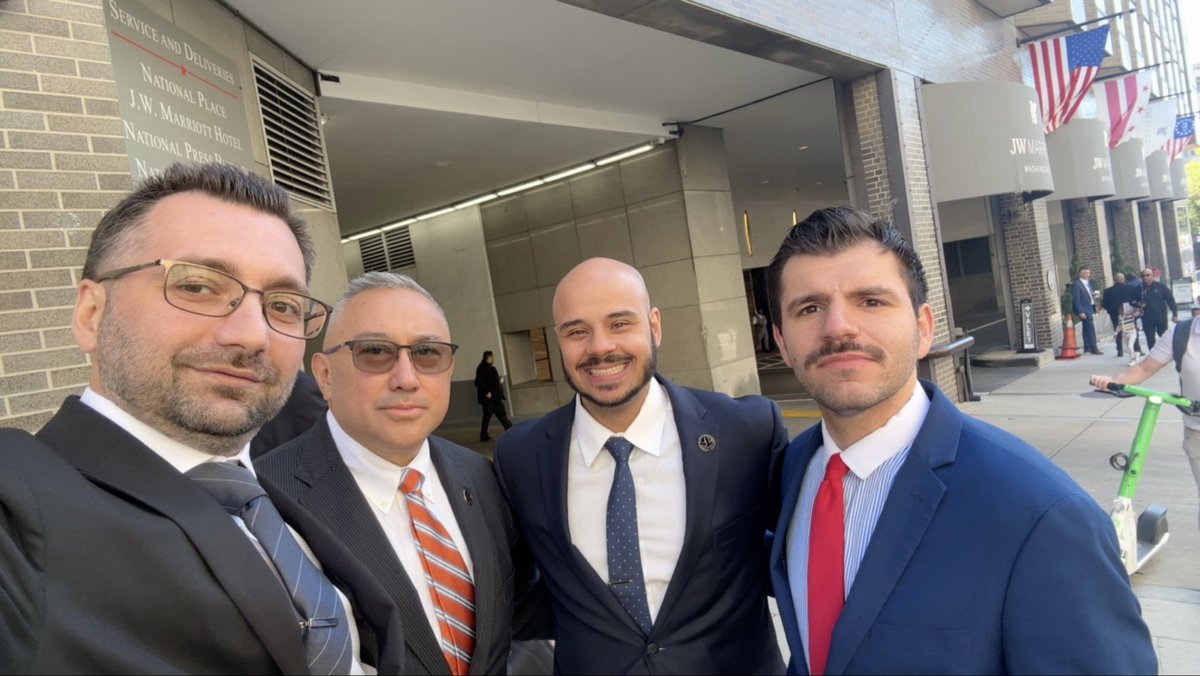 nicoletto_mario's tweet photo. Yet again, lamestream media lied. 

@LexLibertasOnX, @NYYRC, and many others came to Washington to raise awareness about the brutal attacks on the Afrikaner people. 

I was happy to join them in that fight. https://t.co/ZyD05vzadQ