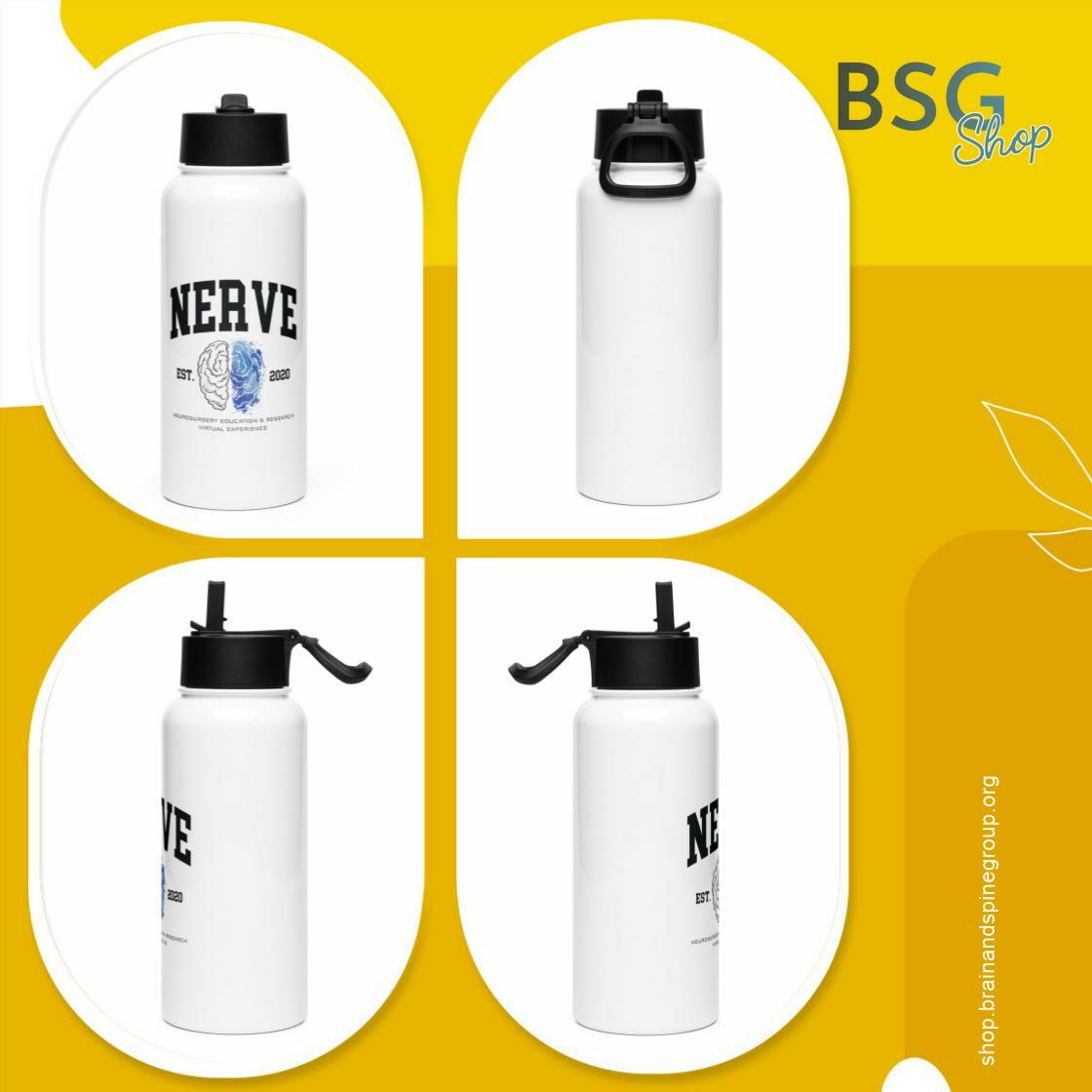 BrainSpineGroup's tweet photo. Stay hydrated in style with our NERVE Artistic stainless steel water bottle! π§β¨ The straw lid provides easy sipping on the go! ππ Grab yours today! ππ₯€ #HydrationGoals #EcoFriendlyLiving https://t.co/WYDW9cZ8eM