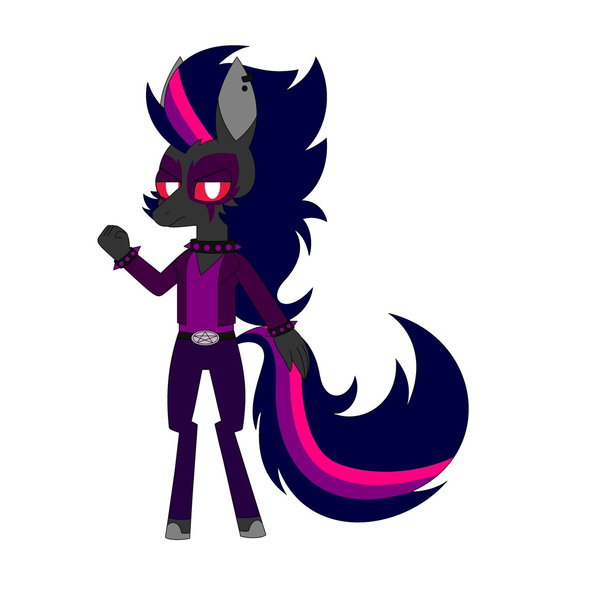 DracoGatorZ's tweet photo. Nightshade is a antagonist from Crocogators!. He is a Goetic Demon who is Orobas' son.
#Crocogators #Nightshade #HelluvaBoss https://t.co/vAMsBZ866w