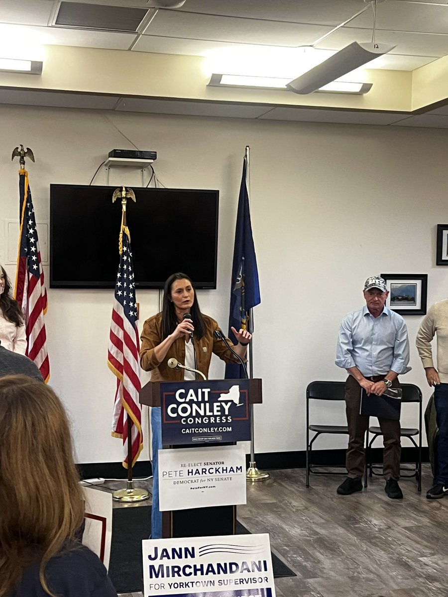 AshaCastleberry's tweet photo. Once again, you are out of touch with #NY17. I just came from the district. She is everywhere. Cait even has amazing vets like Mark Kelly, Pete Buttigieg and I supporting her. #TeamCait https://t.co/fTCaRTNbME