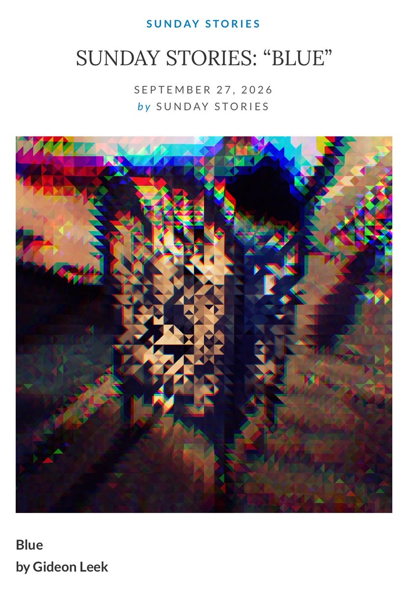 gideon_leek's tweet photo. My short story “Blue” is out today in Vol. 1 Brooklyn. Link below. https://t.co/VQ93Tql7fQ