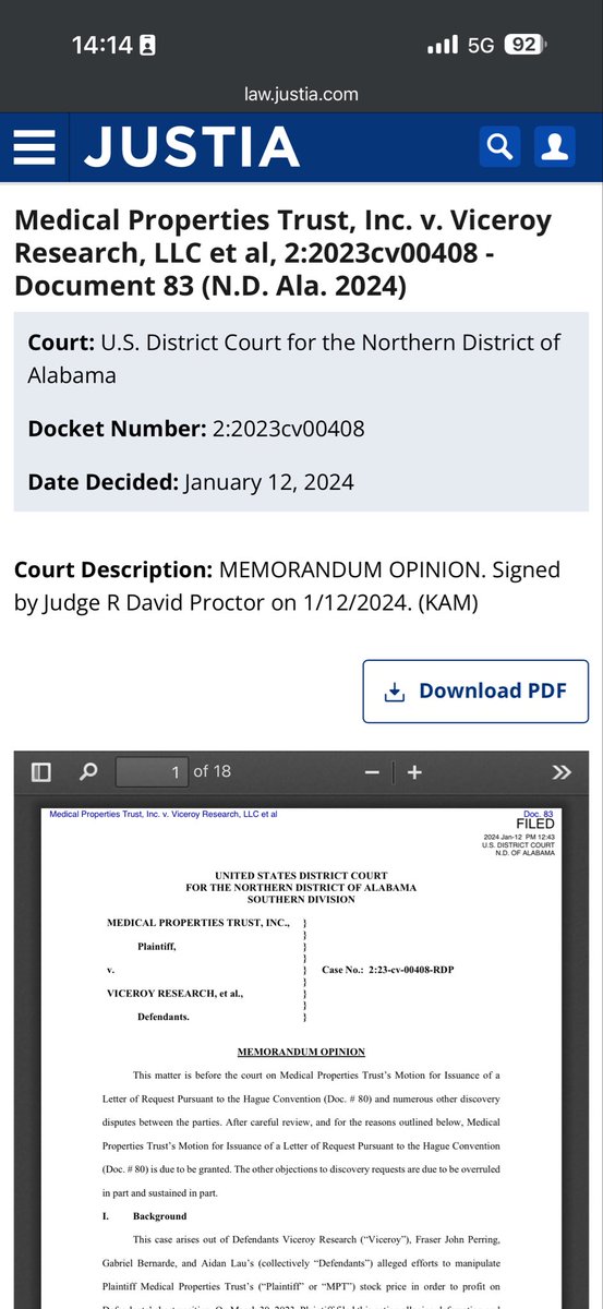 palikaras's tweet photo. @annvandersteel mercenary research shops like Viceroy have found to strike PROFIT SHARING deals on top of retainers with Hedgefunds, many are larger than Anson. The list is endless.

Consider Medical Properties Trust (NYSE: $MPT ), a company and heavily contested stock we have tracked since December 2022 (formerly trading as MPW).

Follow the economic incentive:

In 2023, MPT sued Viceroy Research. A January 2024 discovery opinion describes a disclosed arrangement under which UK-based Cheyne Capital paid a $30,000 monthly research retainer and Viceroy had a right to share in any profits Cheyne made from short sales of MPT securities (pp. 5–10).. The judge permitted MPT to seek Cheyne’s records through a Hague Convention letter of request.

https://t.co/il4eewyvPt

Research firms get away with this behaviour because they structure their research deals typically outside US jurisdiction to make enforcement harder. 

MPT asked a U.S. court for a Hague Convention letter of request to seek evidence from a UK entity. The court granted the request; the opinion does not say the UK produced the records…. did they?

… I found no public record confirming that Cheyne UK produced the requested records…

In fact on July 31, 2024, a New York judge recorded that MPT had sent Cheyne UK a demand based on the signed letter of request…Cheyne UK refused. The judge said that, to the court’s knowledge at that time, MPT had not yet commenced the UK process to obtain a response. MPT had also subpoenaed Cheyne’s U.S. affiliate, but that subpoena was quashed because MPT had not shown the affiliate possessed or controlled the UK records.

As of today, September 27, 2026, the MPT–Viceroy lawsuit is over. MPT announced on December 18, 2024 that it and Viceroy had settled and agreed to dismiss the case. The settlement terms are confidential. The +$10 billion lost value and productivity may never recover…The court docket records a joint dismissal with prejudice, meaning that lawsuit cannot be brought again on the same claims. 

Then there was this South African case where Viceroy tried to take down a bank and the docs in this case show $10k/month retainer and 12.5% of net profit share:

https://t.co/BUiUVORxqV

The lesson is disclosure: when research can move a market, investors deserve to know who funded it, who received it early, and how the publisher stood to benefit… now imagine…what happens if such a report was authored word for word by the hedge fund’s own analyst… then given to the activist research firm and paid them to publish it as if it was theirs…

In a separate matter, the SEC settled administrative charges involving Anson advisers and disclosures concerning their relationships with activist short publishers... The SEC’s order describes more than $1.1 million in profit-sharing payments routed through a third-party intermediary and associated with invoices for research that the intermediary allegedly did not perform. The advisers (naturally) settled without admitting or denying the SEC’s findings.

Source: https://t.co/6nO32VJzox

The unresolved policy question is whether issuers and investors receive sufficient, timely information about these relationships when related reports are published.

You can draw your own conclusions…
