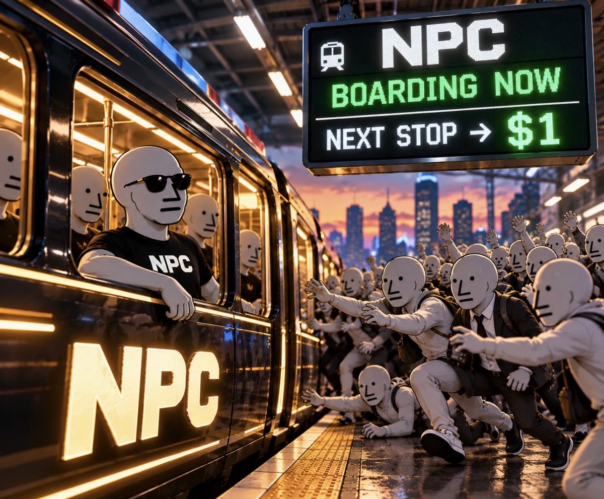NPC_100X's tweet photo. The train won’t wait forever. 👀

You’re either on board… or watching.
Soon ethereum:0x8ed97a637a790be1feff5e888d43629dc05408f6 leave the station. 🚆🔥 https://t.co/MiVLVAiG6G
