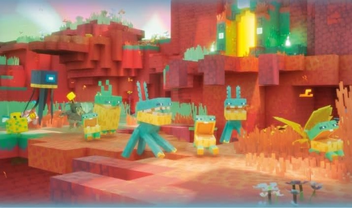 Kerrcarr01's tweet photo. What we know:
The ground is fleshy,
The liquid is called ichor, or gods’ blood,
It’s said to pulse as if it’s an organic being,
The Skulk is something like a disease,
Desert biome is called a carapace,
Sifters and sprouts work together to kill players, https://t.co/pdnmTqjiYO