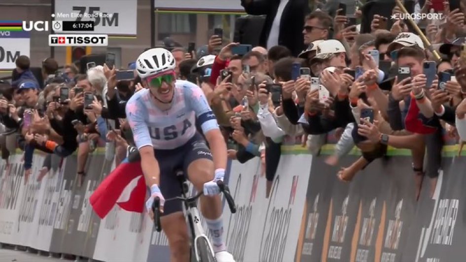 BreukEB's tweet photo. What a race! What a surprise. @BrandonMcNult takes the gold. USA team strongest team. Great race from @mathieuvdpoel  bronze medal for him. #Montréal2026 https://t.co/TQwGKj5kt8