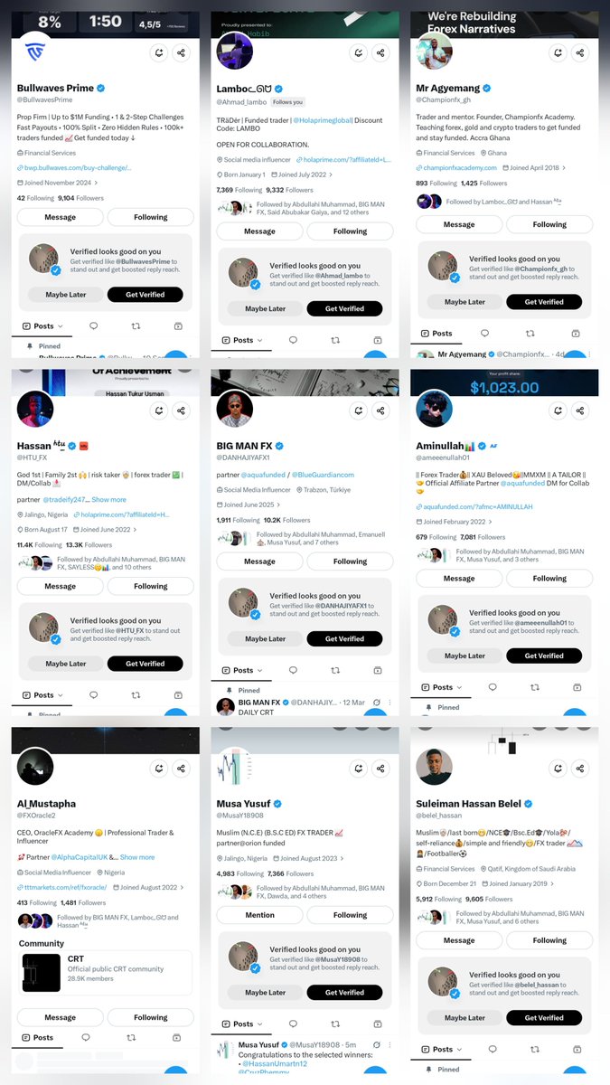 Forex_leaner's tweet photo. @Ahmad_lambo @BullwavesPrime @Championfx_gh @HTU_FX @DANHAJIYAFX1 @ameeenullah01 @FXOracle2 @MusaY18908 @belel_hassan Done https://t.co/uR8nHuWFW6