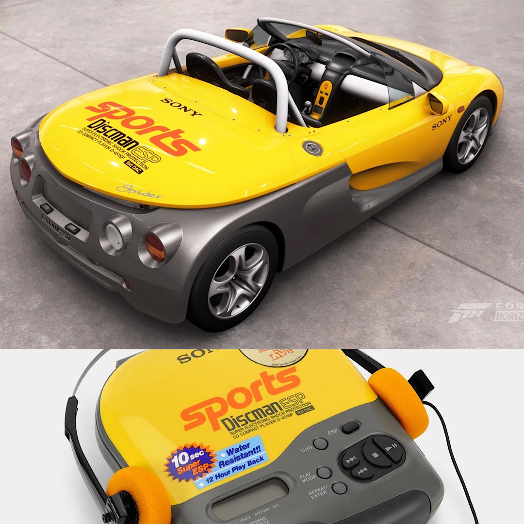 FormFirm's tweet photo. The new Renault Sport Spider reminded me of an old discman.

@RallyzX360 Made a fantastic translation of the discman in Forza! 

SC: 481 895 227
GT: Rallyzx360

Thank you very much for making this livery Rallyzx360!

#fh6 #forzahorizon https://t.co/tXu7pXBNqD