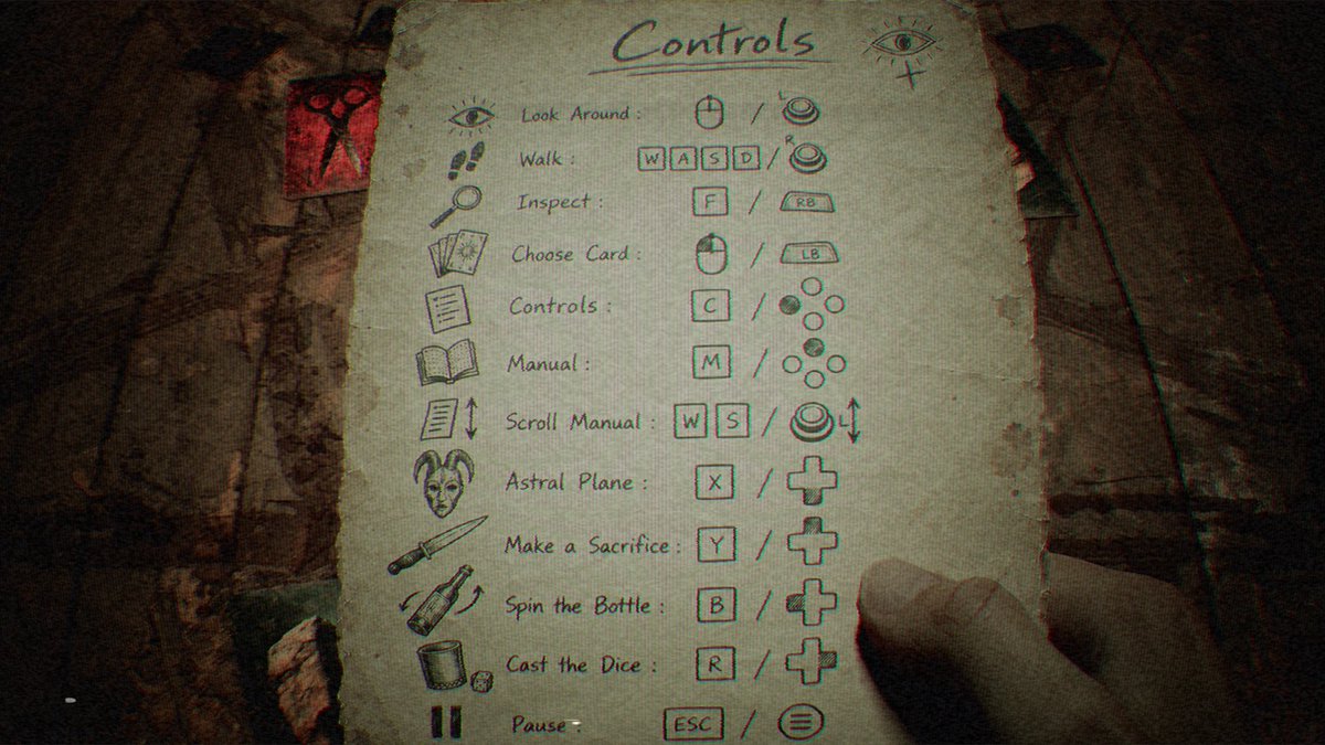 DesecratedDeck's tweet photo. Added an in-game controls sheet to Desecrated Deck. 

Steam Wishlist: https://t.co/8lRbKDC4is

Official Website:
https://t.co/4qVzWLTLQe

#indiedev #horrorgame #UnrealEngine #horrorgames #steamnextfest #desecrateddeck #steamgames #steam #horror #indiegames #indiegame #cardgames https://t.co/juD3BIAcTe