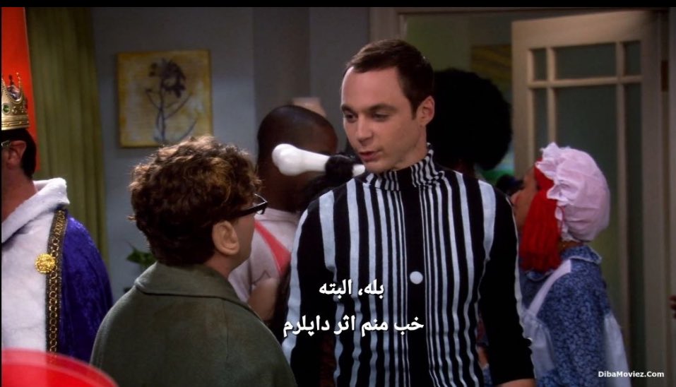 Thgirlwholived's tweet photo. توی هالووین پارتی پنی همه فکر کردن شلدون گورخره اما اثر داپلر بود 😭😂 https://t.co/lh82GczQct