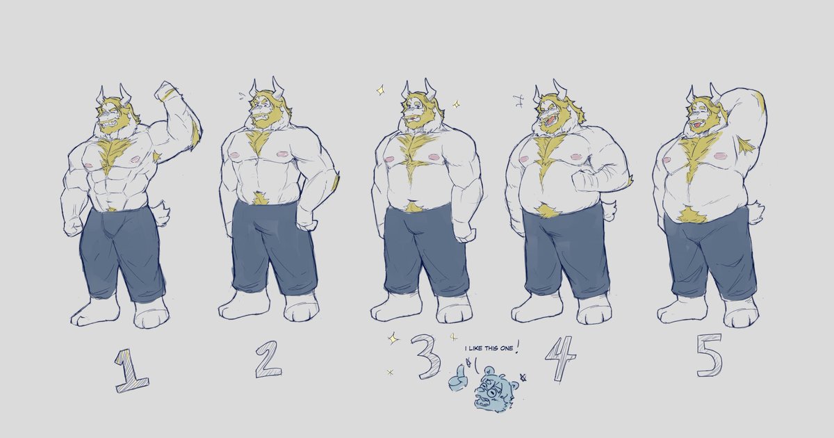 waffyWaffer's tweet photo. the asgore chud scale https://t.co/mI1vNdQ2QN