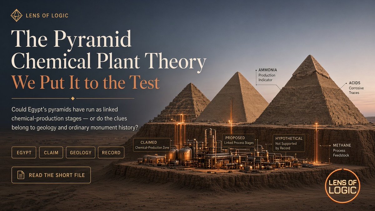 LensOfLogicX's tweet photo. Geoffrey Drumm’s Pyramid Chemical Plant Theory put to the test

 https://t.co/S5qCqMMKLM https://t.co/r5Zxp2aslr