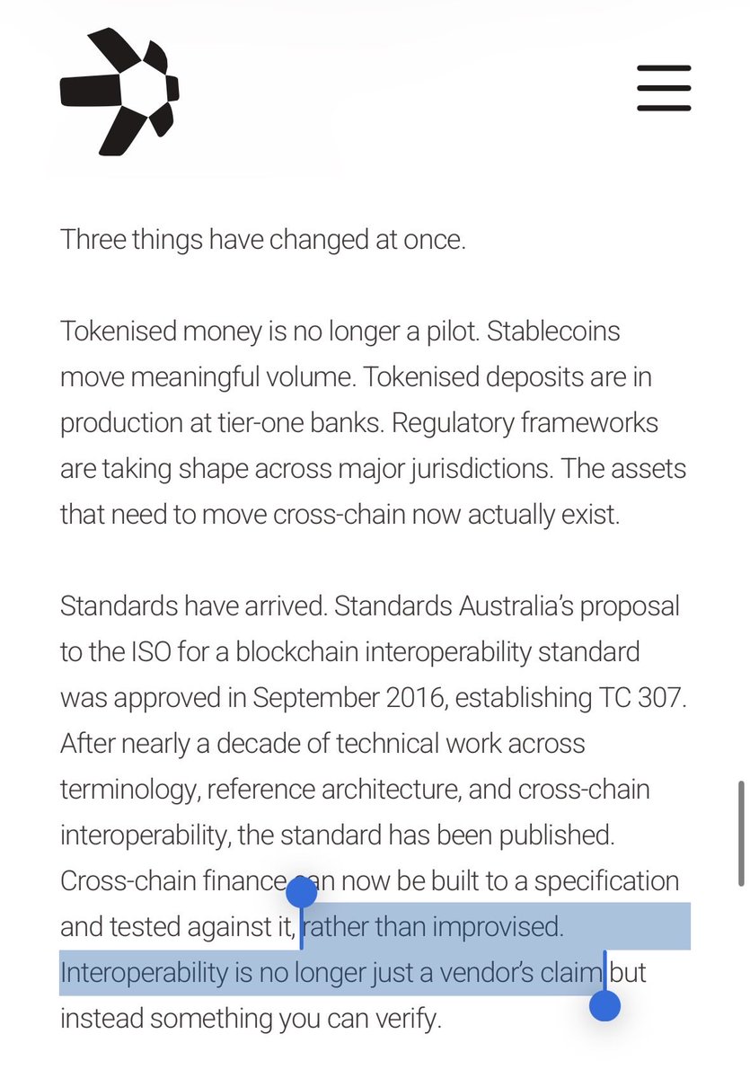 DutchAlchemist's tweet photo. $QNT will overtake outdated blockchain interoperability because it has built in the design required for trillions of volume in a production deployment. 

Whereas others have conducted technical experiments in limited scope. https://t.co/MTnstKFKf0