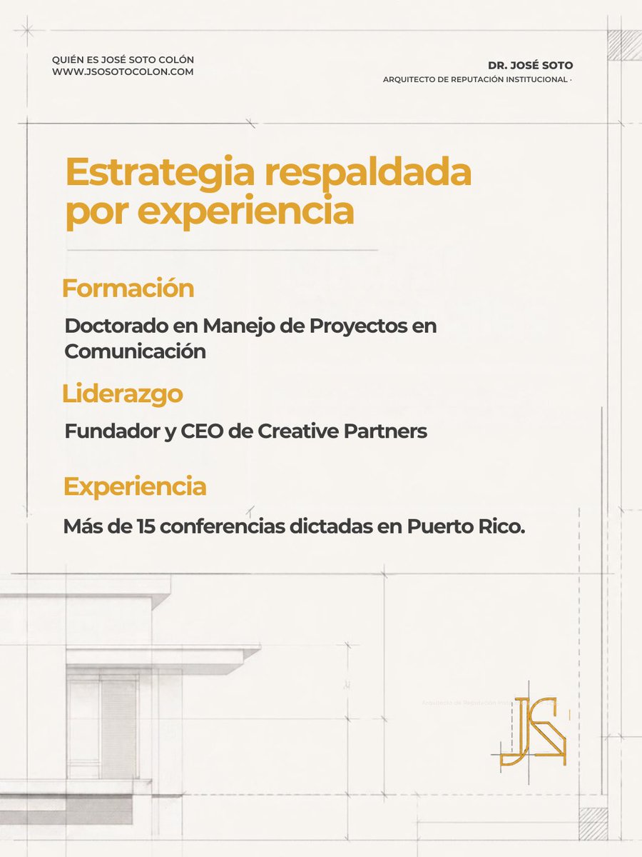 drjsotocolon's tweet photo. Una institución puede tardar décadas en construir confianza y perderla en una semana mal comunicada.

Soy el Dr. José Luis Soto Colón. Ayudo a organizaciones a comunicar con claridad, fortalecer su posicionamiento y prepararse para una crisis.

Conoce mi trabajo… https://t.co/j7kKyRzf6U
