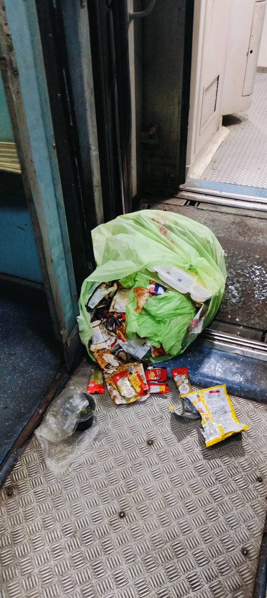 Washidmlk's tweet photo. @IRCTCofficial @RailMinIndia  I am currently travelling on Train No. 18519 (Visakhapatnam–LTT) in Coach S2. The coach is extremely dirty and there is a very bad smell coming from the area.This is causing considerable inconvenience to passengers.
Please arrange for immediate https://t.co/xNcYzDFojV