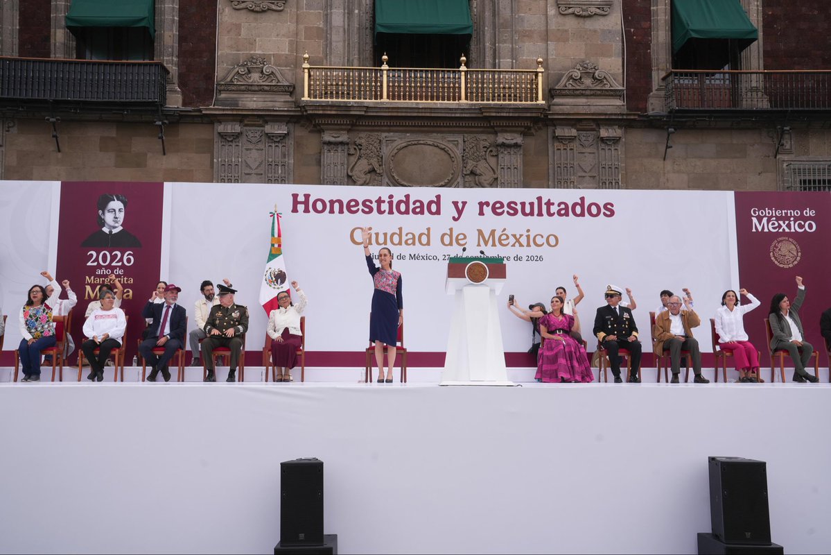Sebas_RM's tweet photo. Todo mi reconocimiento a la Presidenta @Claudiashein por la exitosa conclusión de la gira #HonestidadYResultados.

Recorrer el país rindiendo cuentas con cercanía y transparencia reafirma el compromiso inquebrantable de gobernar por y para el pueblo de México. Su trabajo incansable sigue marcando la pauta de un gobierno honesto, cercano y con rumbo firme. 🇲🇽❤️