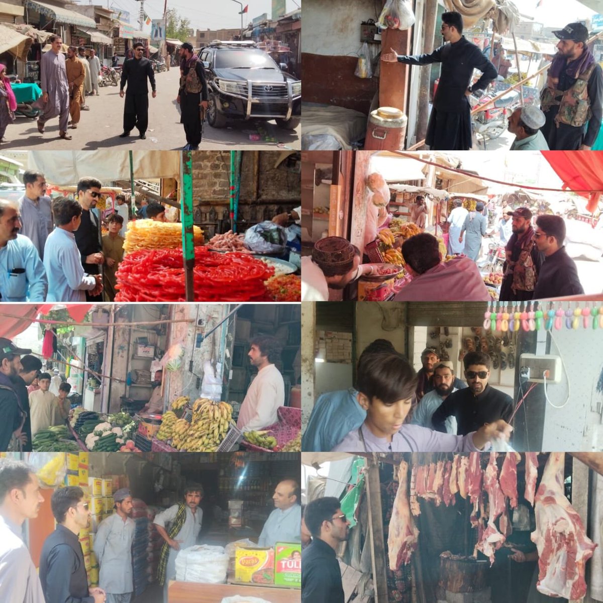 DcHarnai's tweet photo. ضلع ہرنائی
مورخہ: 28 ستمبر 2026
اسسٹنٹ کمشنر کھوست کا ہرنائی بازار کا دورہ
اسسٹنٹ کمشنر کھوسٹ نے ہرنائی بازار کا دورہ کیا، جہاں انہوں نے تجاوزات، سرکاری نرخنامے، سبزی و گوشت مارکیٹ اور اشیائے ضروریہ کی قیمتوں کا جائزہ لیا۔ https://t.co/V9ZqXKilrx