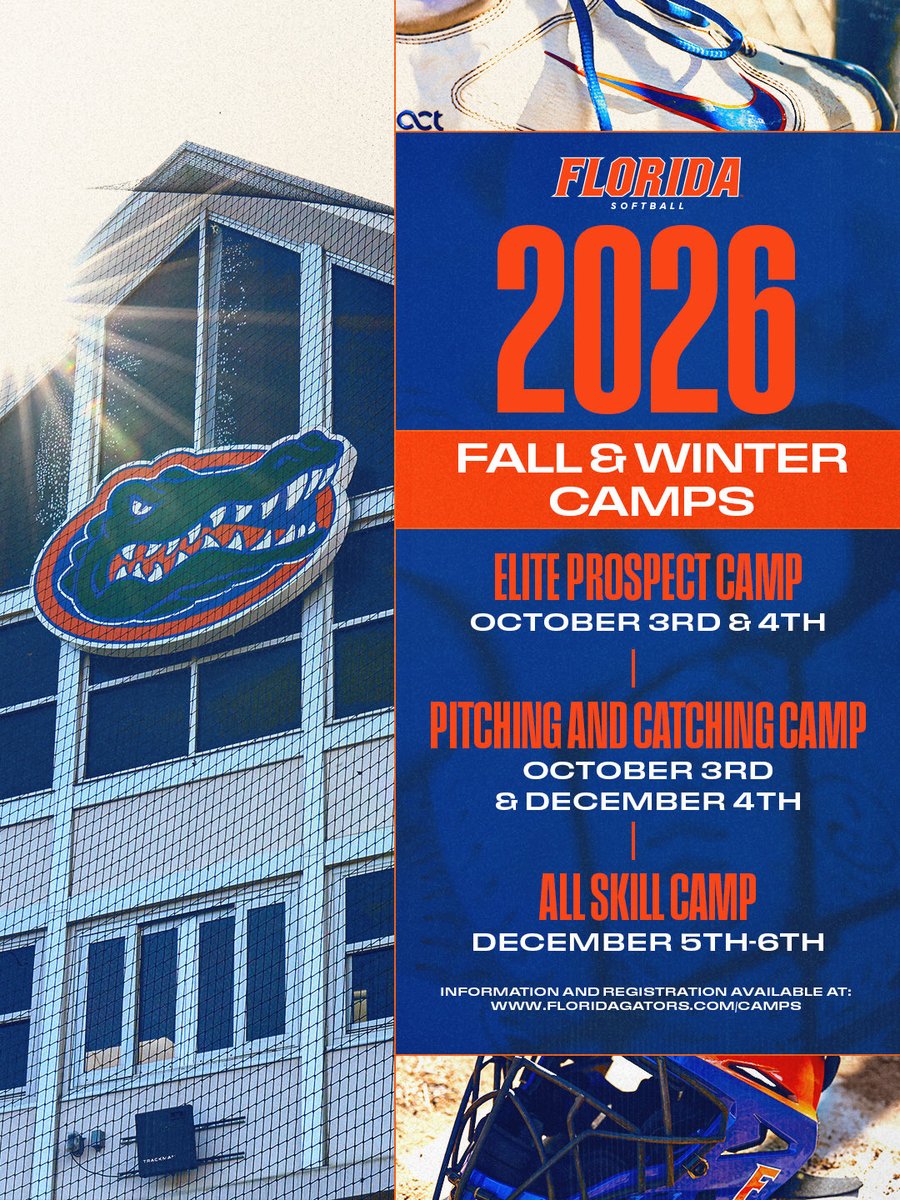 _TimWalton's tweet photo. We still have some open spaces for the October 4th Prospect camp and some room in the pitching and catching camp as well. See you this weekend!
 👍🐊🥎🌻 https://t.co/zgqts9TYzf