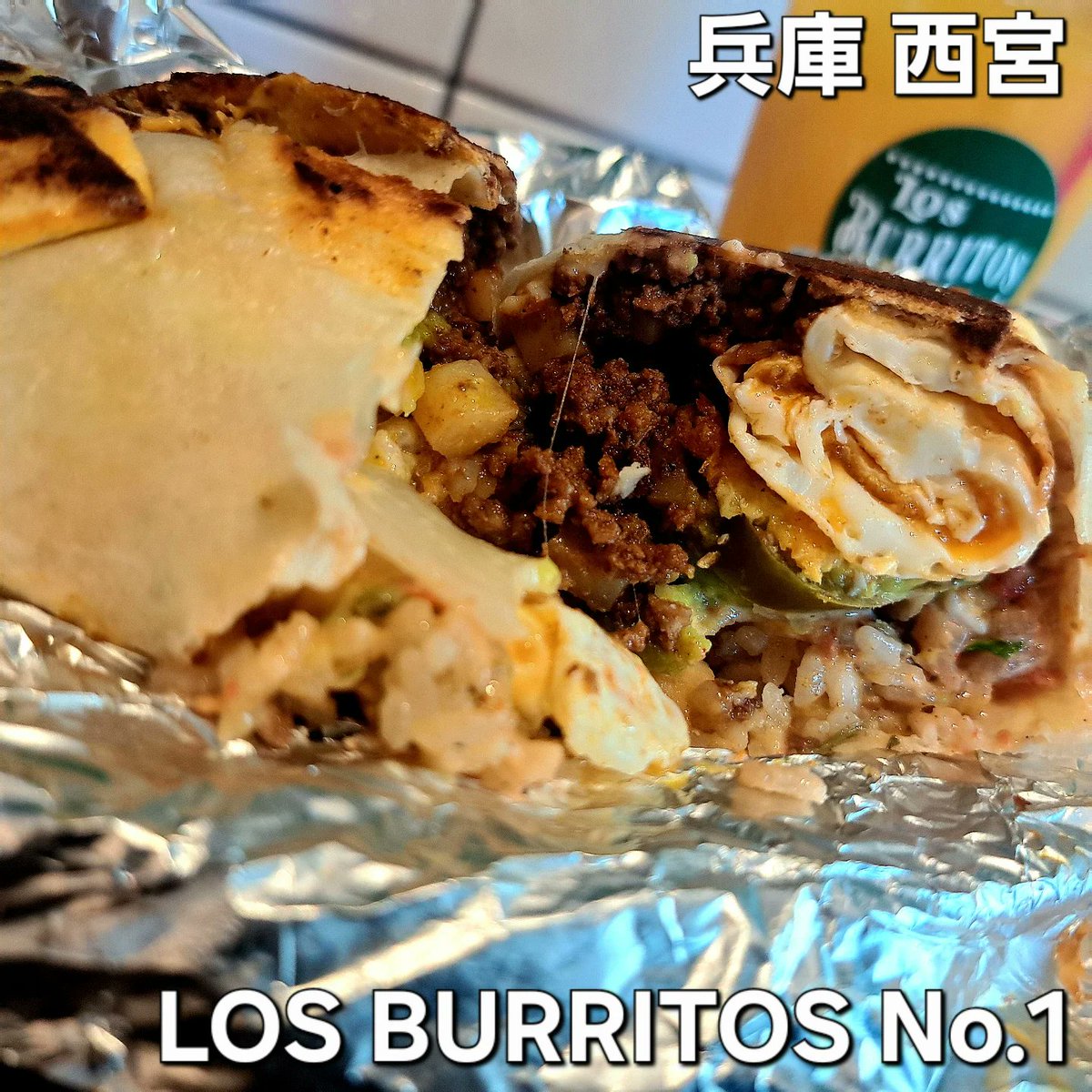 williammartin3b's tweet photo. A restaurant group with several locations in Osaka opened a burrito specialty shop in Nishinomiya. I happened to be nearby and gave it a try. LOS BURRITOS No. 1 is located near Nishinomiya Gardens. I thought the long line was for this shop, but it https://t.co/pmZRGCubIO