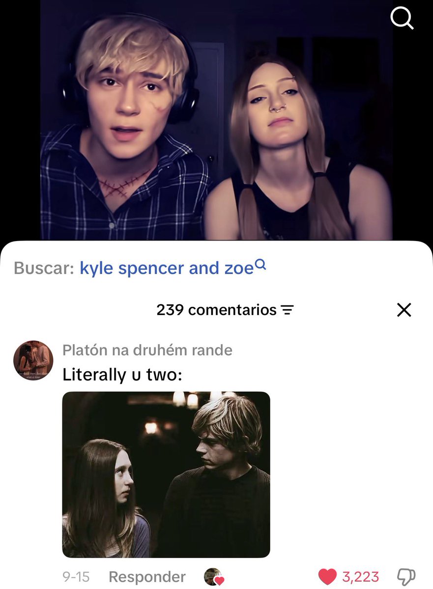 justabiiss's tweet photo. This two cosplaying zoe and kyle and people using photos of tate and violet got me stressed https://t.co/Pm12662q5e