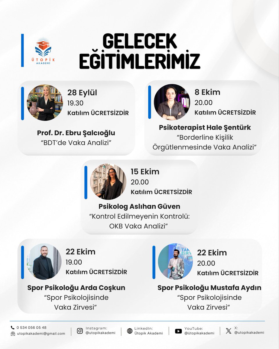 utopikakademi's tweet photo. Gelecek Eğitimlerimiz ✨️ https://t.co/rrpP9PlxCt
