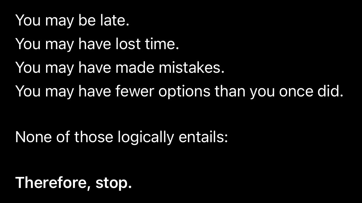AntonsGBP's tweet photo. @BasantSoli33398 I refuse to believe in a concept as nihilistic as “too late”.

Late is not the same as finished. https://t.co/PX1v2qVrgj
