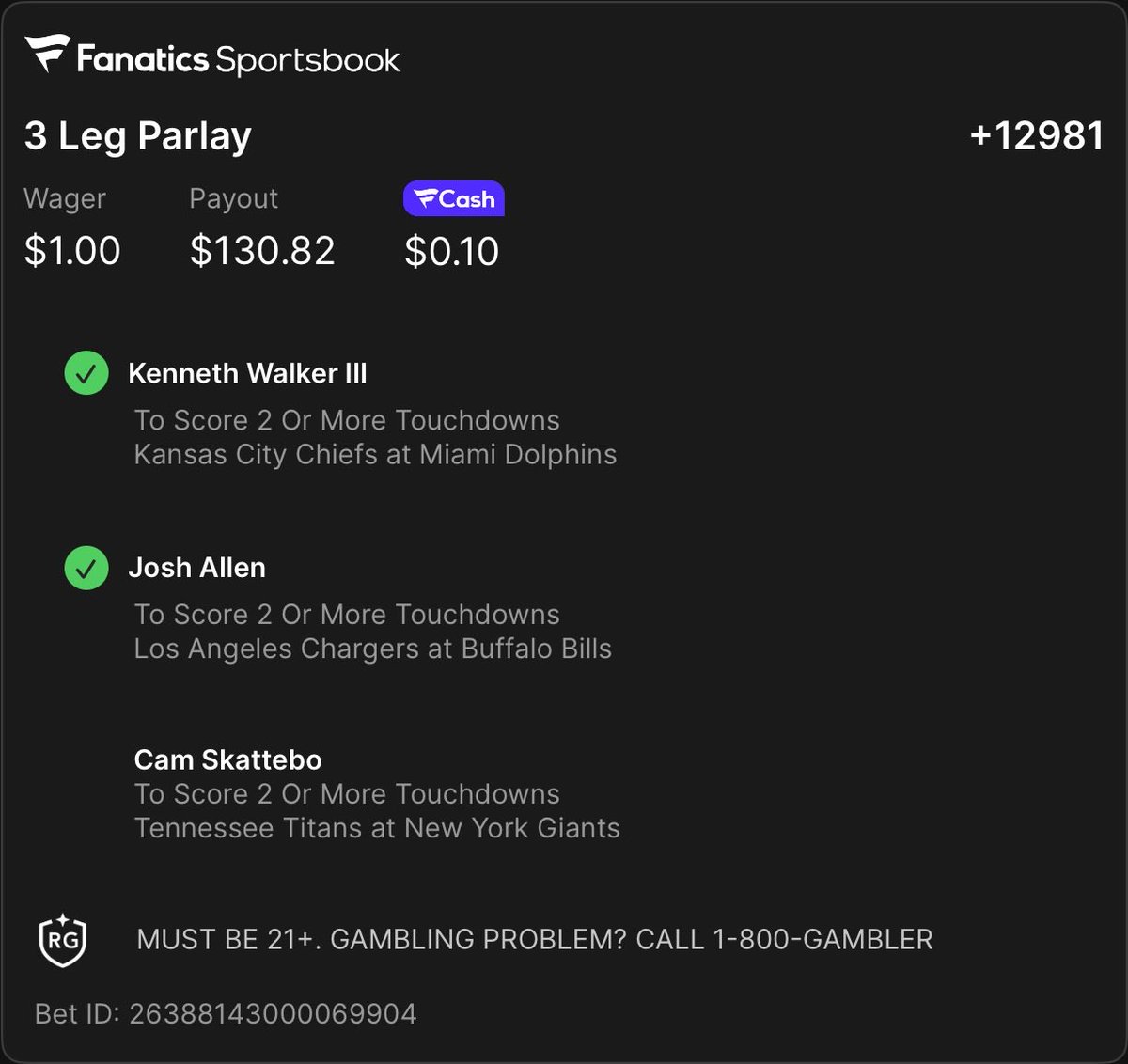 YamiSportsBets's tweet photo. Skattebo is never seeing a slip again. https://t.co/Co8NEOTWQU