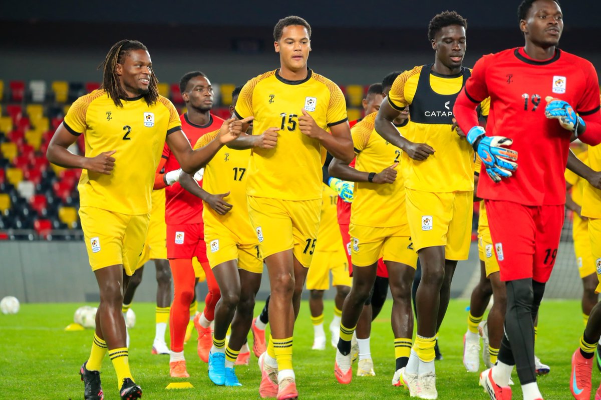 OfficialFUFA's tweet photo. .@UgandaCranes conducted their first training session at their new home, the  magnificient Hoima city stadium.
#AFCON2027Q | #UGALBY https://t.co/fblB4mi0R5
