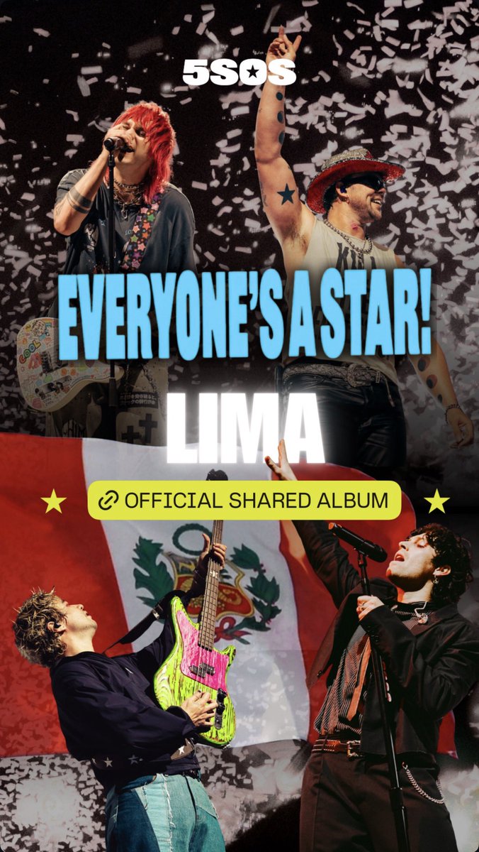 DigestEASTour's tweet photo. ⭐️LIMA⭐️

Don’t forget to join the official shared album for the #EveryonesAStarWorldTour!

#LimaIsAStar🦙 #EASLima⭐️

🔗: https://t.co/vTegtKK7n0 https://t.co/5lajLNvnEd