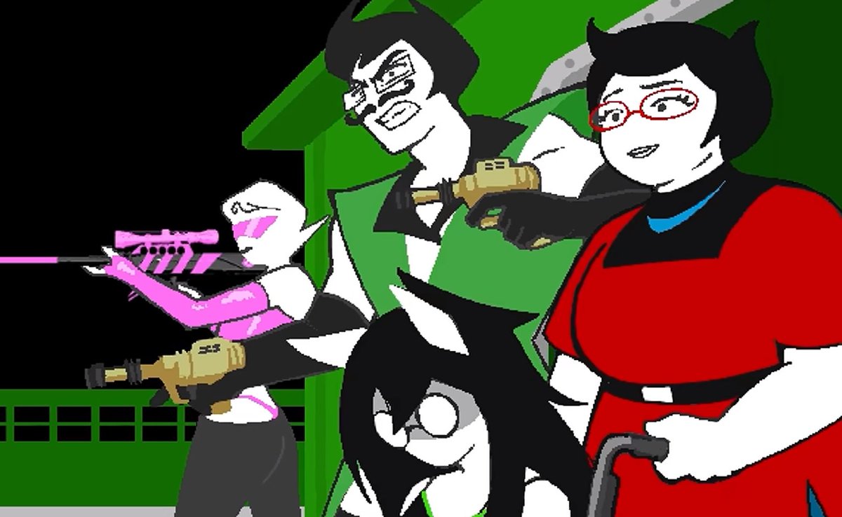 chesownya's tweet photo. whydidnt they ask the white jack to deal with dirk the only sword user tjey have is another strider. plothole https://t.co/FEkysx3FJc