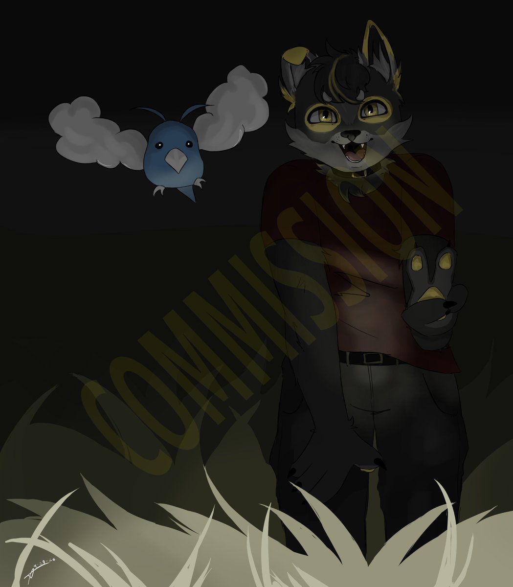 Scar_Hp1's tweet photo. First ever officiall drawing commission! Thanks @Jesper18418173 for your purchase<3 #commission #furry #furryart #pokemon #fursona #art #artist https://t.co/aDIM55nyi3